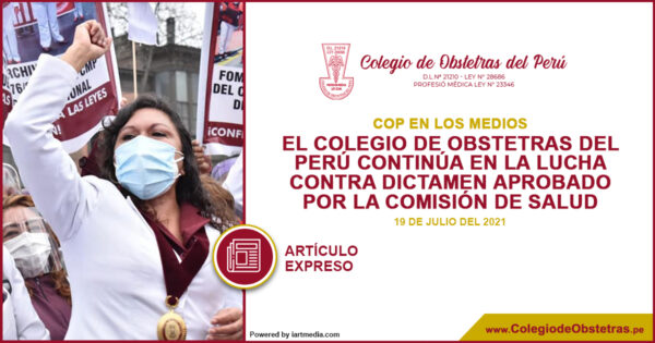 El Colegio de Obstetras del Perú continúa en la lucha contra dictamen aprobado por la Comisión de Salud