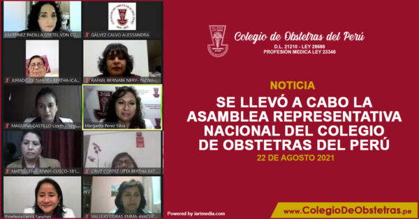 Se llevó a cabo la Asamblea Representativa Nacional del Colegio de Obstetras del Perú