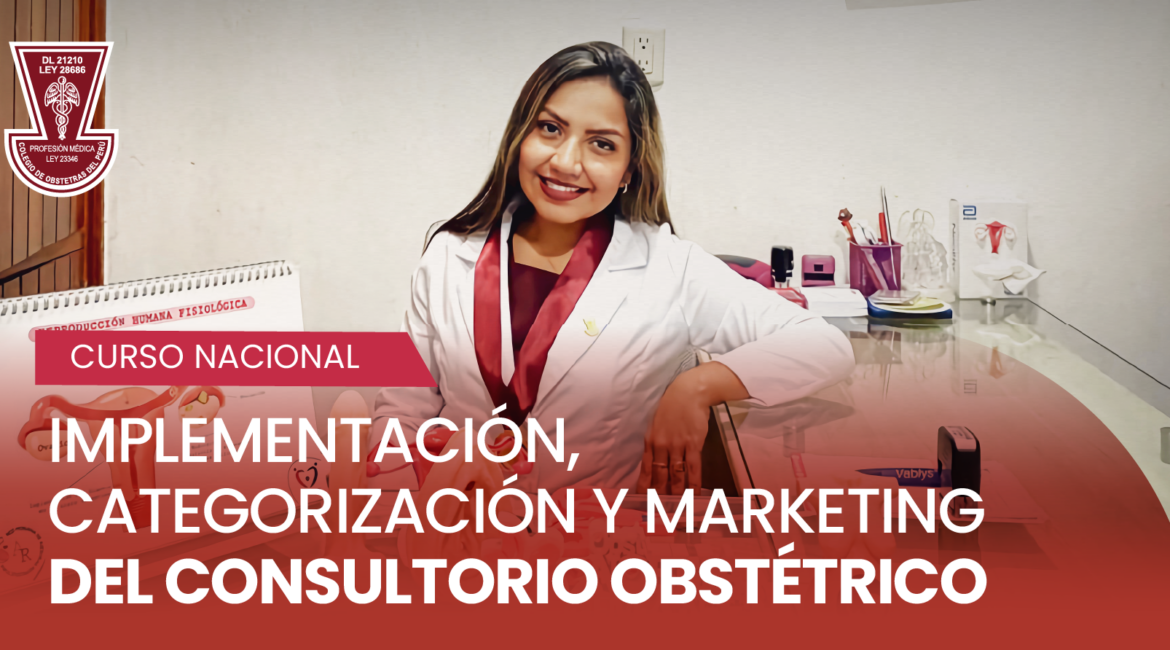 Flyer curso de implementacion categorizacion y marketing del consultorio obstetrico